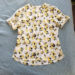 Lemon Print Blouse